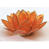 Lotusblomma för värmeljus orange