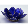 Lotusblomma för värmeljus indigo