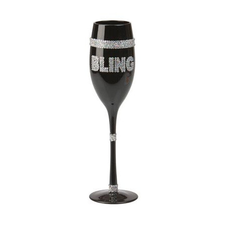 Champagneglas strass Bling