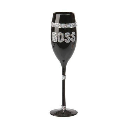 Champagneglas strass Boss