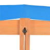 Sandlåda med justerbart blått tak