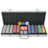 Pokerset med 500 laser-marker