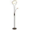 Dimbar golvlampa silver