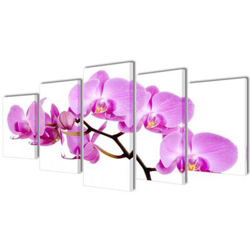 Canvastavlor blommotiv orkidé