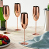 4 st Champagneglas i rostfritt