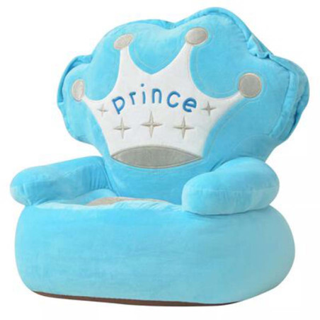 Barnstol i plysch prins